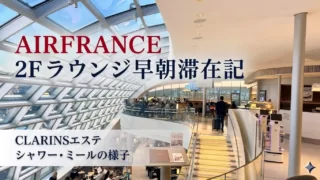 世界一周特典航空券で巡る南米旅④ シャルル・ド・ゴール空港 ターミナル移動 & AIRFRANCE 2F ラウンジ滞在