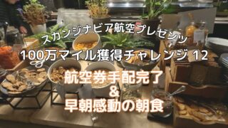 SAS100万マイル獲得チャレンジ 12 オスロのホテルで航空券手配に没頭&朝4時感動の朝食